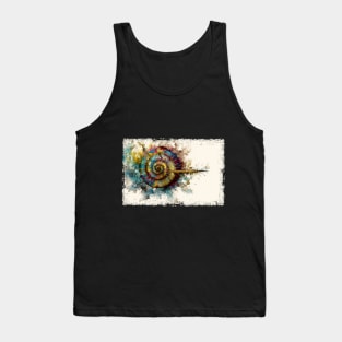 Abstract Watercolor Fibonacci Sequence Tank Top